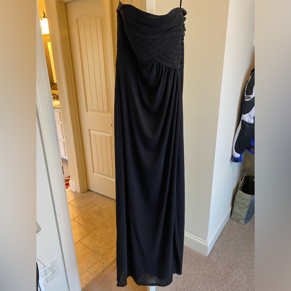 Ralph Lauren Purple Collection Strapless Black Dress